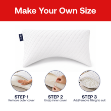 Bamboo Curve Pillow + Extra Foam