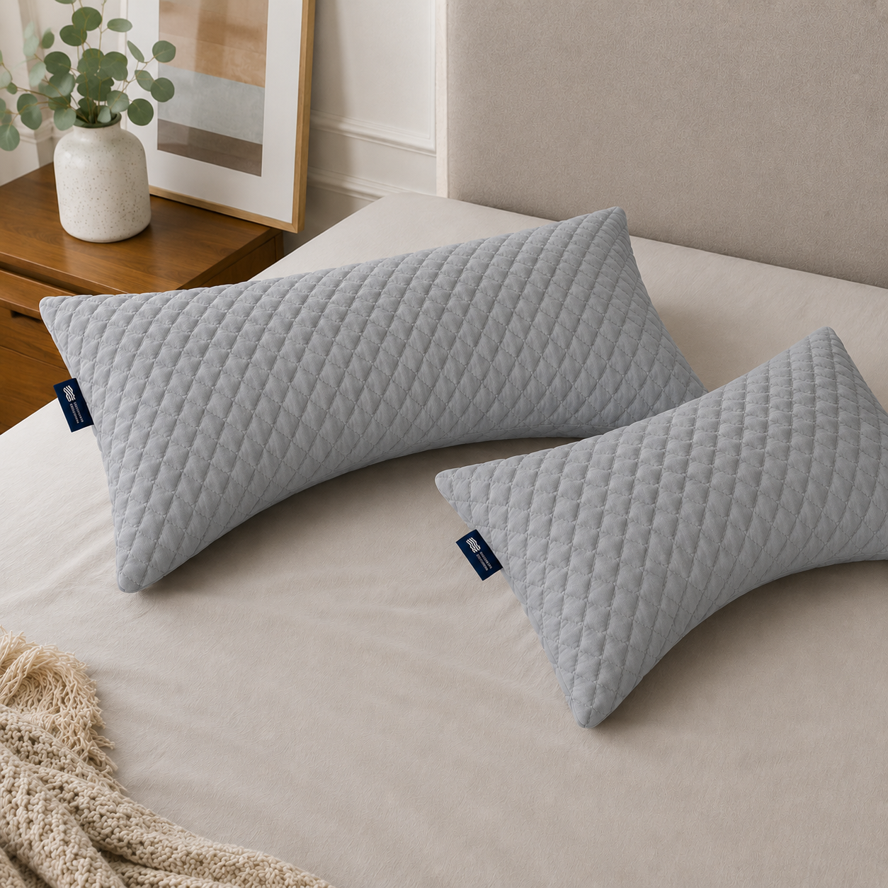 Bamboo Curve Pillow + Extra Foam