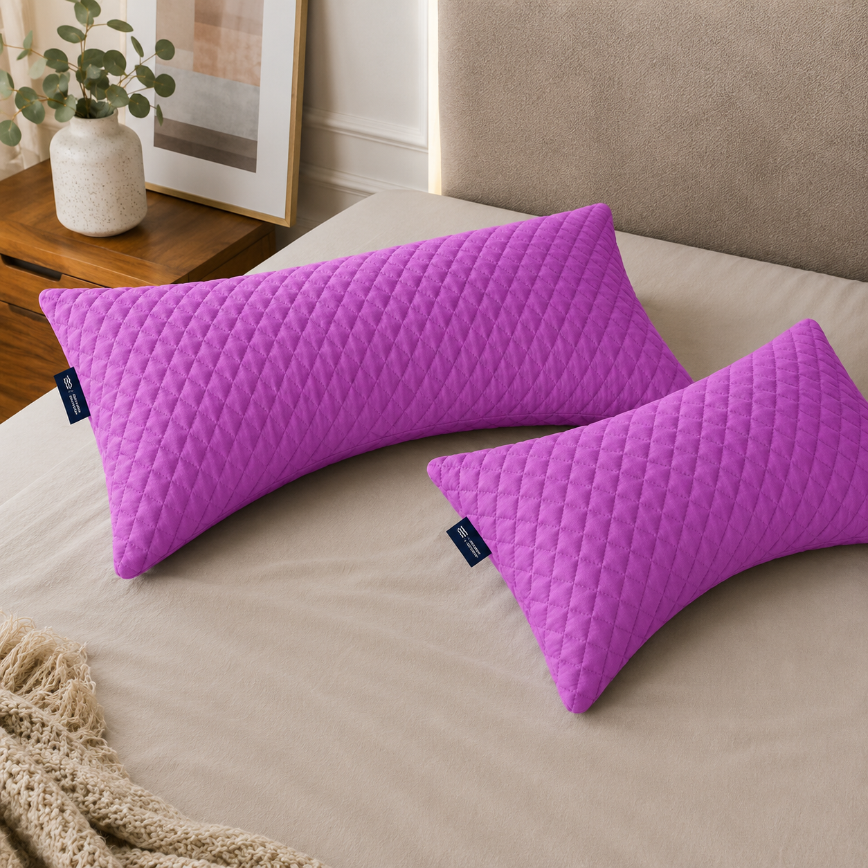 Bamboo Curve Pillow + Extra Foam